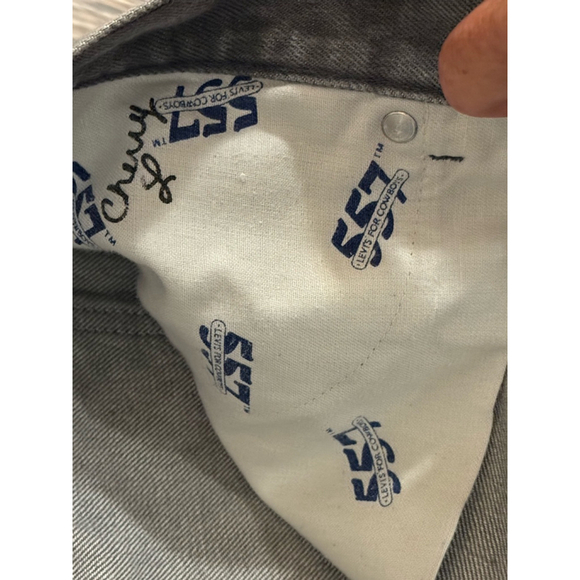 Vintage 80s Levi’s Men’s 557 For Cowboys Gray Denim Jeans Made In USA Sz 38x31​ - Picture 11 of 11